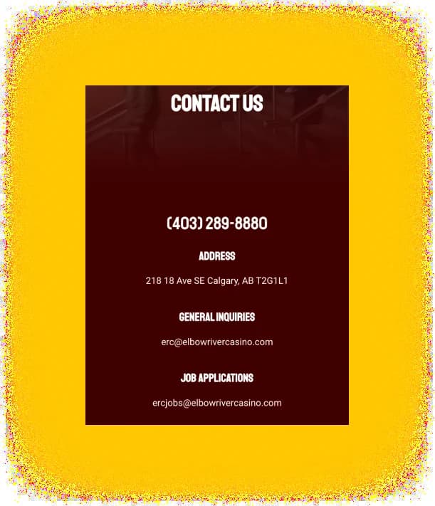 Elbow River Casino Canada Support